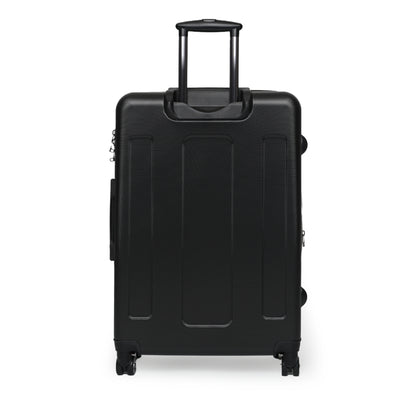 La Discipline Logo Carry-On Suitcase – Black Hard-Shell Travel Luggage Printify