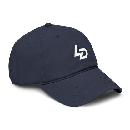 La Discipline Washed Baseball Cap – Minimal LD Logo Embroidered Hat Printify