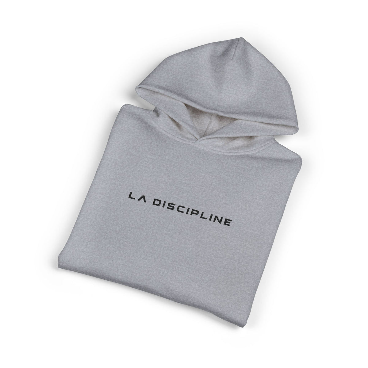 La Discipline Hoodie — Minimalist French Text Relaxed Pullover Printify