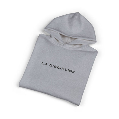 La Discipline Hoodie — Minimalist French Text Relaxed Pullover Printify