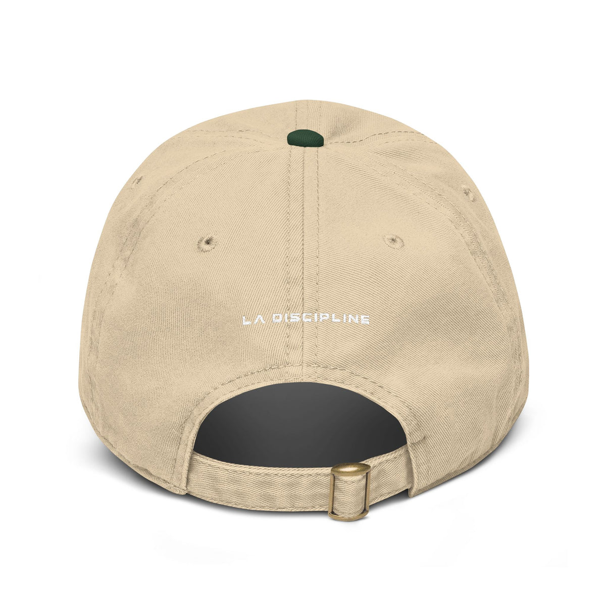 La Discipline Washed Baseball Cap – Minimal LD Logo Embroidered Hat Printify