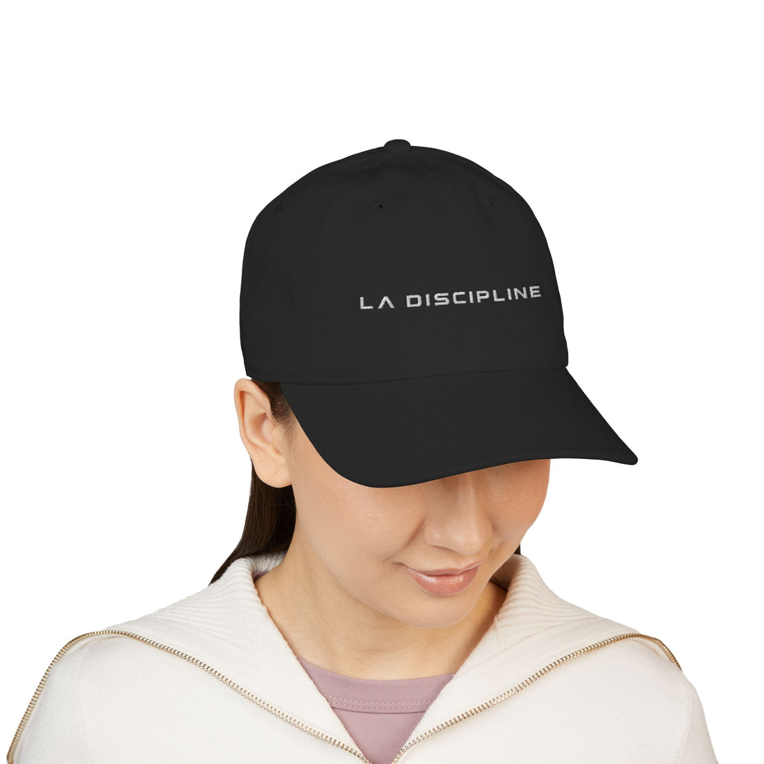 LA Dreamer Embroidered Baseball Cap – Organic Cotton, Minimal Logo Printify