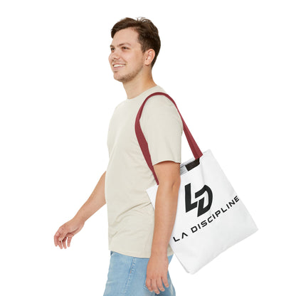 La Discipline Logo Tote Bag – Minimalist Gym &amp; Everyday Carry Printify