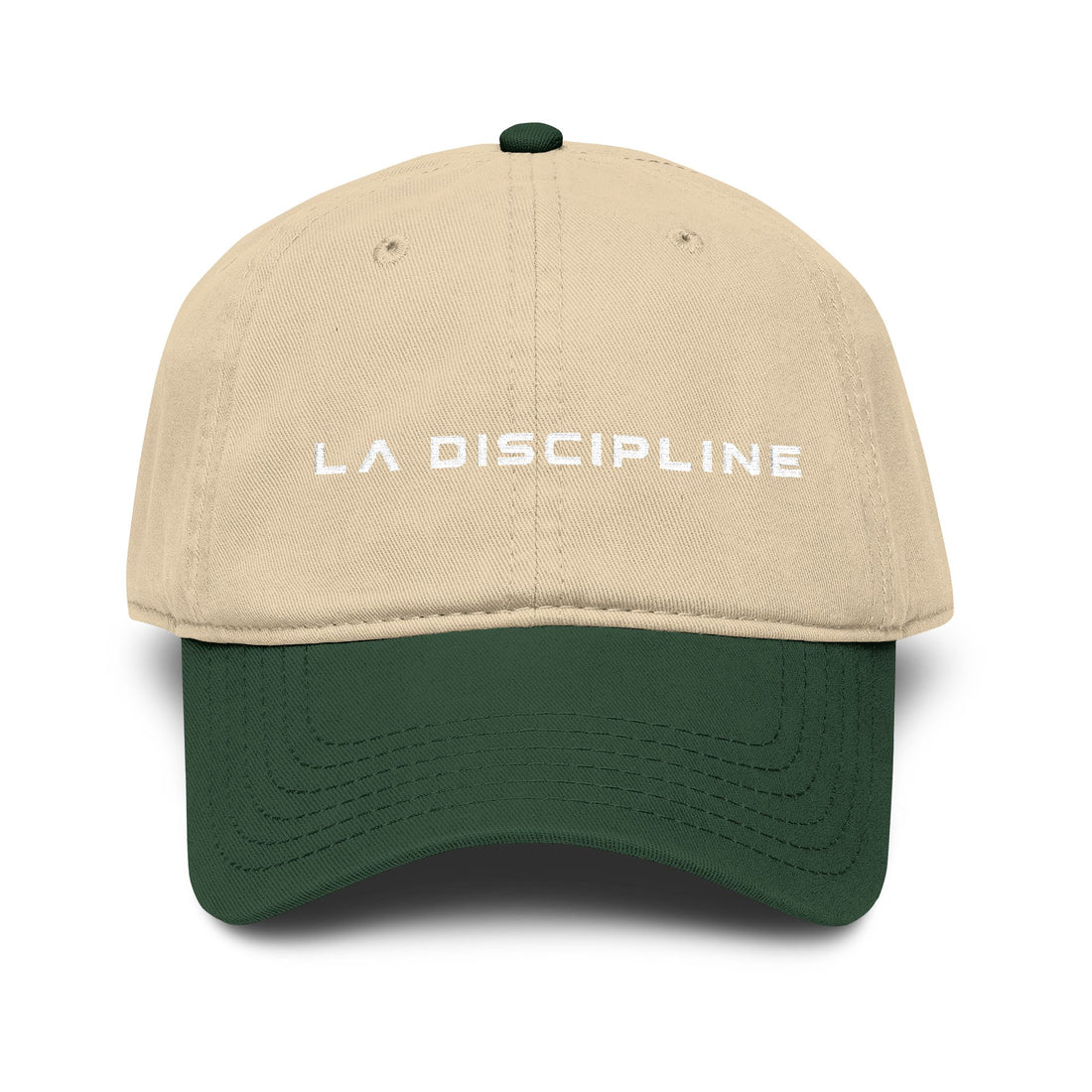 La Discipline Embroidered Baseball Cap — Washed Cotton Dad Hat Printify