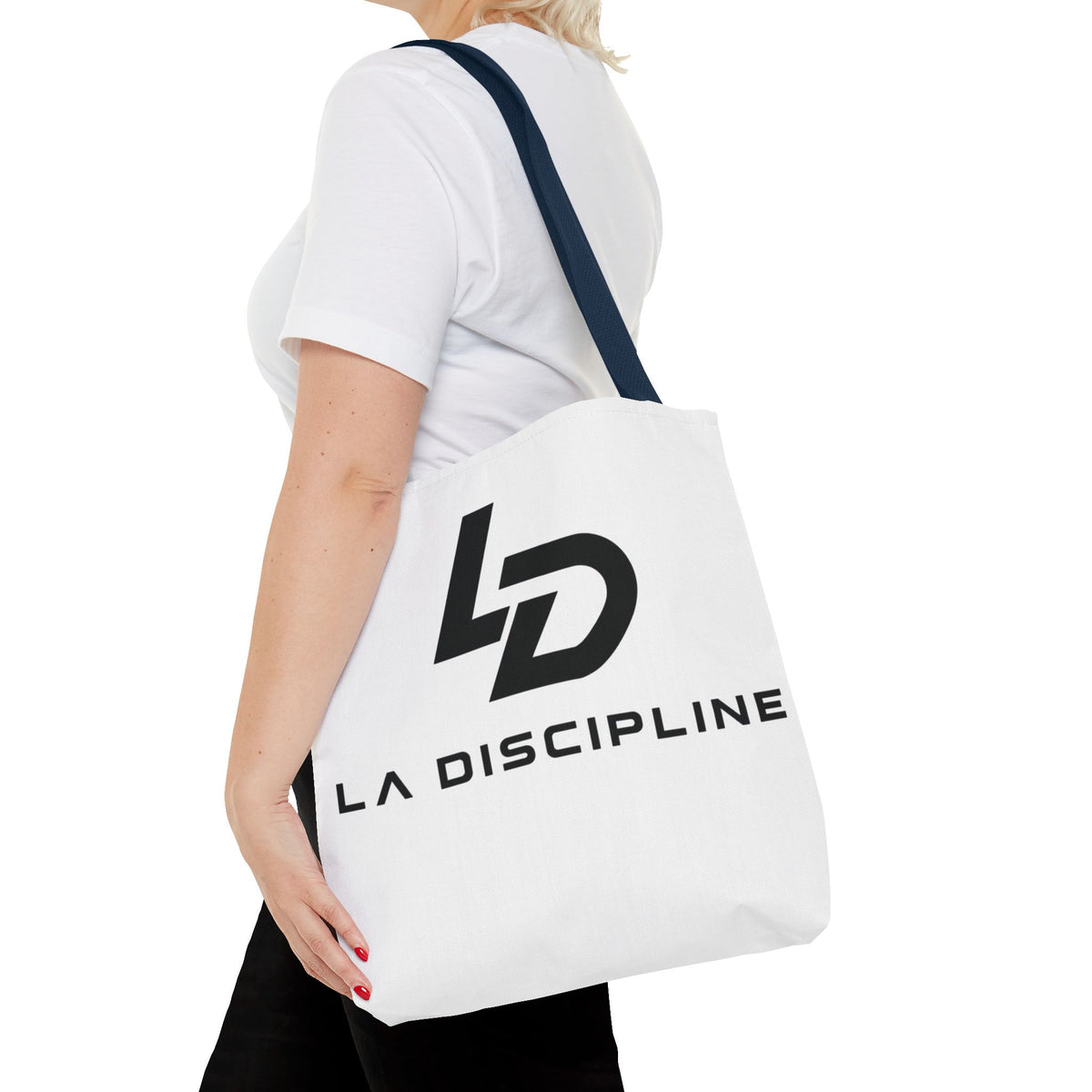 La Discipline Logo Tote Bag – Minimalist Gym &amp; Everyday Carry Printify