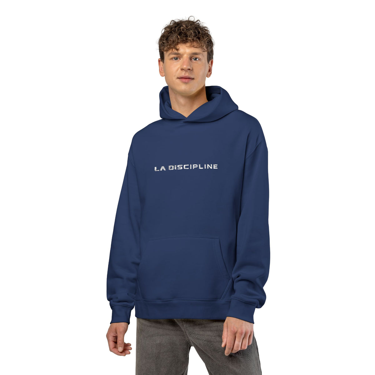 La Discipline Hoodie — Minimal Black Relaxed Streetwear Hoodie Printify