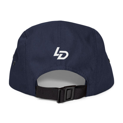 Embroidered 5-Panel Cap — "LA DISCIPLINE" Minimal Logo Printify