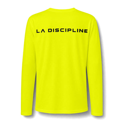 La Discipline Long Sleeve Tee — Minimal LD Logo Performance Shirt Printify