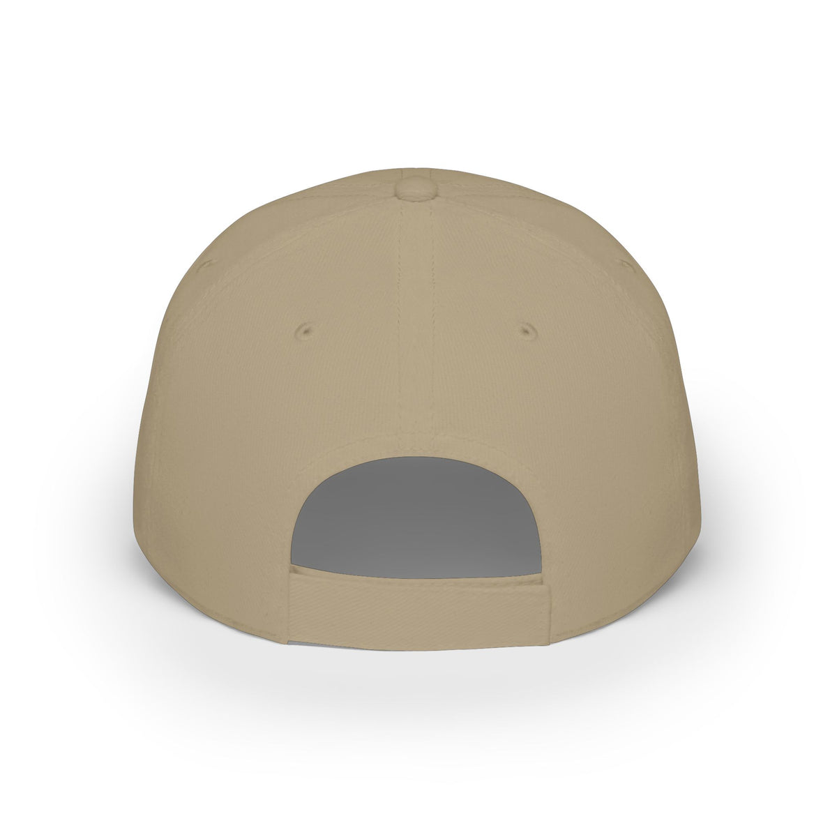 LD Embroidered Low Profile Baseball Cap — Red Minimalist Logo Hat Printify