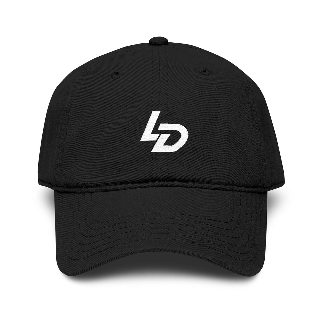 La Discipline Washed Baseball Cap – Minimal LD Logo Embroidered Hat Printify