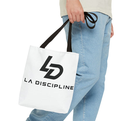 La Discipline Logo Tote Bag – Minimalist Gym &amp; Everyday Carry Printify