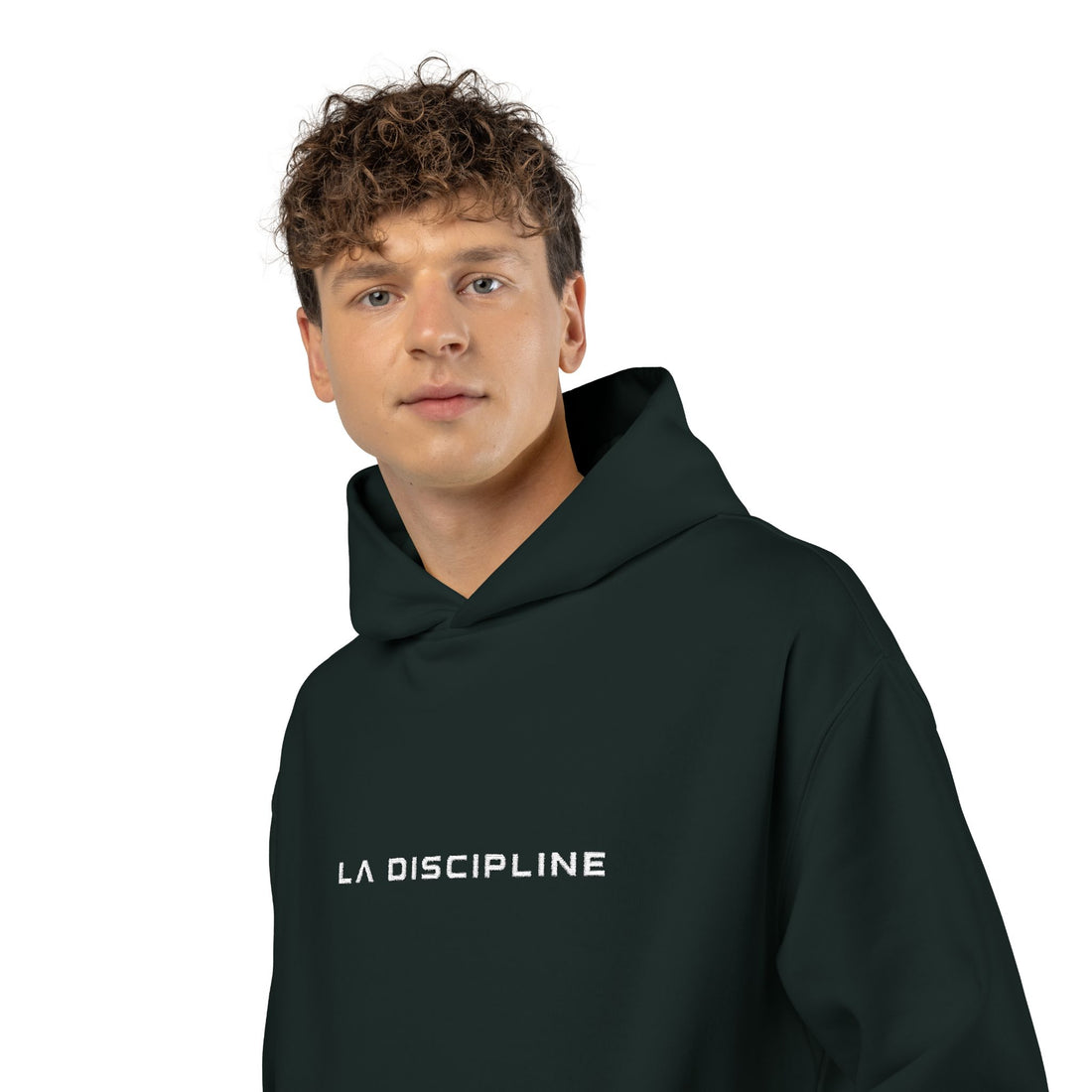 La Discipline Hoodie — Minimal Black Relaxed Streetwear Hoodie Printify
