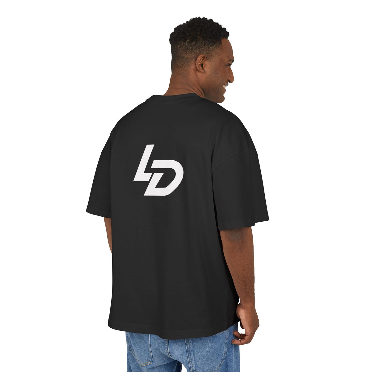 La Discipline Box Tee — Minimalist LD Logo Graphic T-Shirt Printify