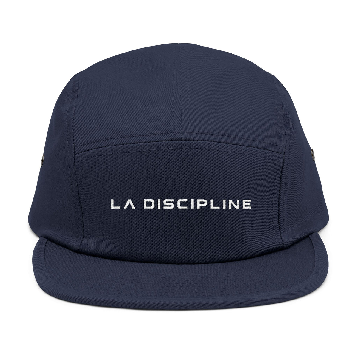 Embroidered 5-Panel Cap — "LA DISCIPLINE" Minimal Logo Printify