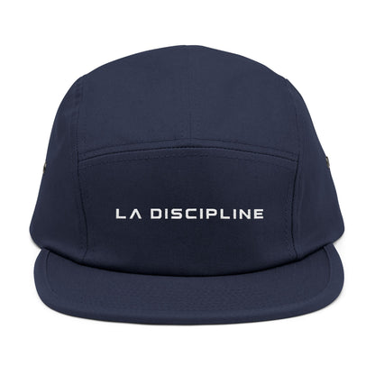 Embroidered 5-Panel Cap — "LA DISCIPLINE" Minimal Logo Printify