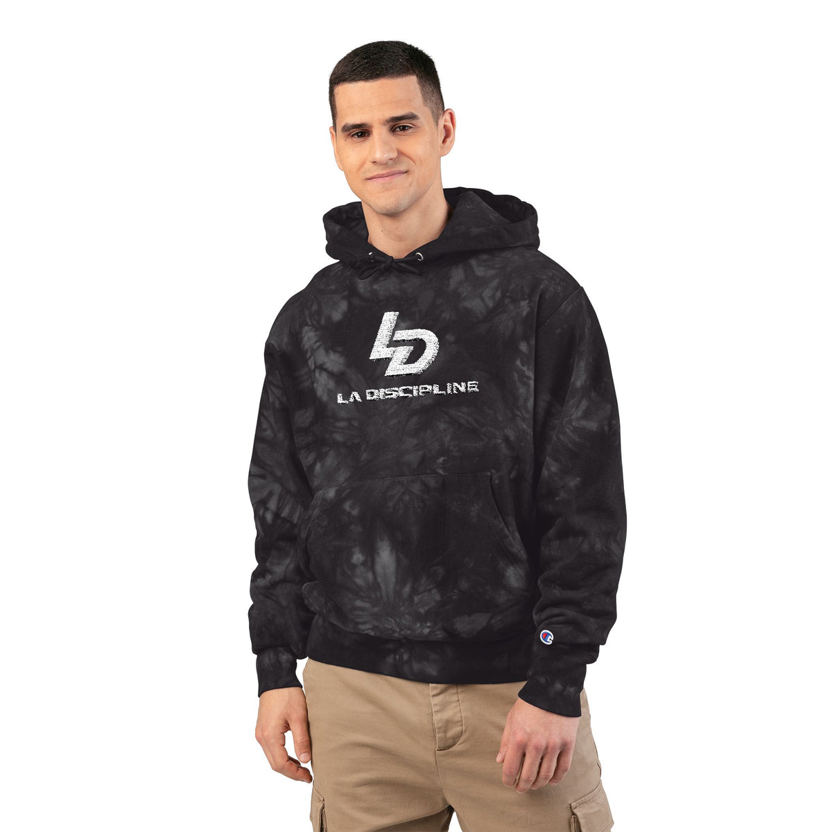 Unisex Champion Tie-Dye Hoodie (Embroidery) Printify
