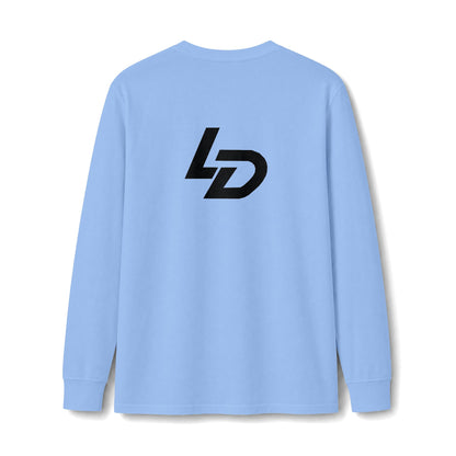 La Discipline Long Sleeve Tee — Minimal Logo Athletic Shirt Printify