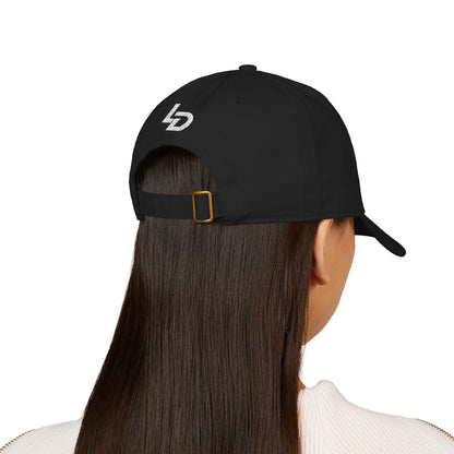 LA Dreamer Embroidered Baseball Cap – Organic Cotton, Minimal Logo Printify