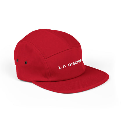 Embroidered 5-Panel Cap — "LA DISCIPLINE" Minimal Logo Printify