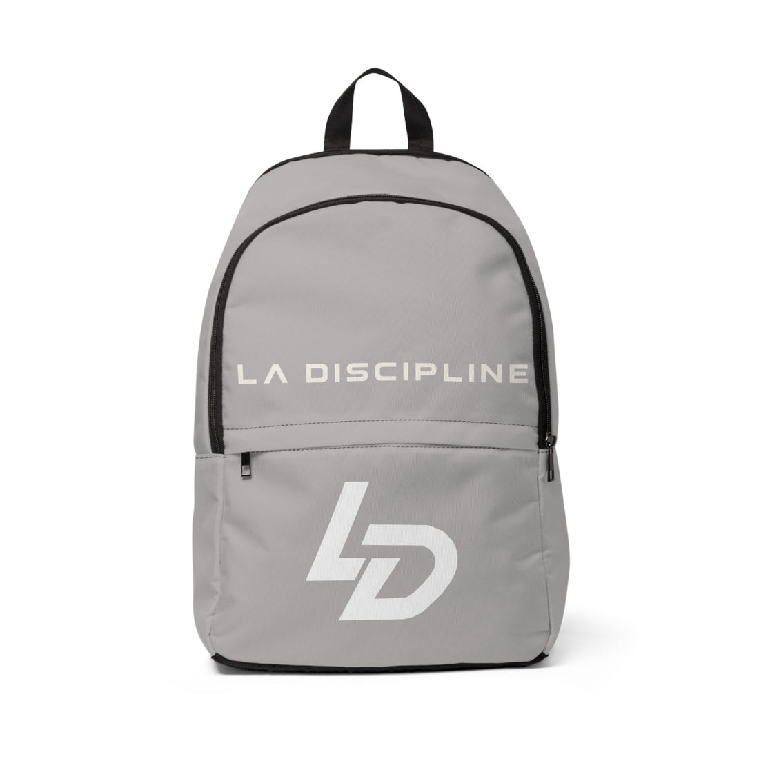 La Discipline Grey Backpack — LD Logo Everyday Backpack Printify