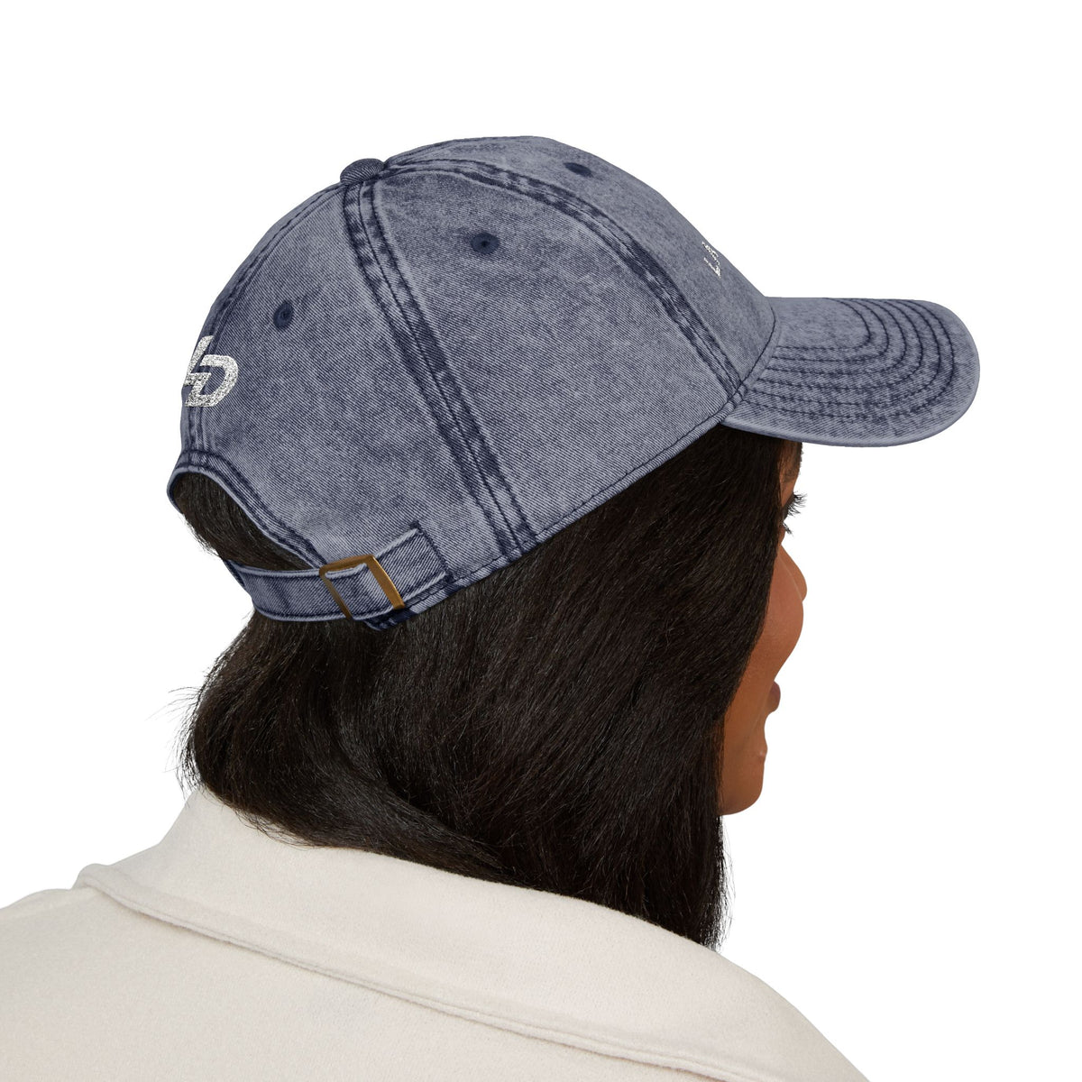 La Discipline Vintage Embroidered Cap — Washed Red Baseball Hat Printify