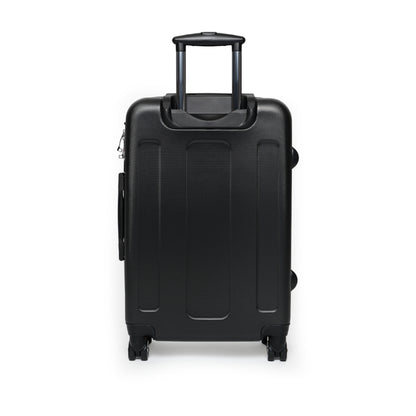 La Discipline Logo Carry-On Suitcase – Black Hard-Shell Travel Luggage Printify