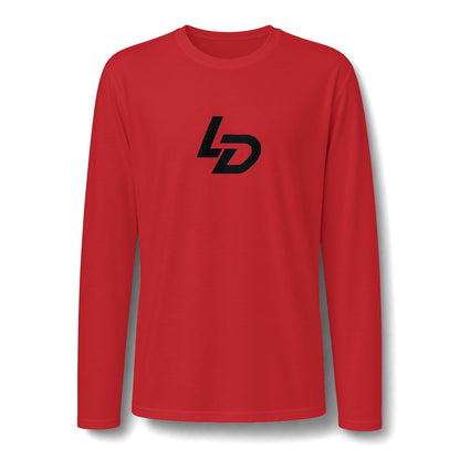 La Discipline Long Sleeve Tee — Minimal LD Logo Performance Shirt Printify
