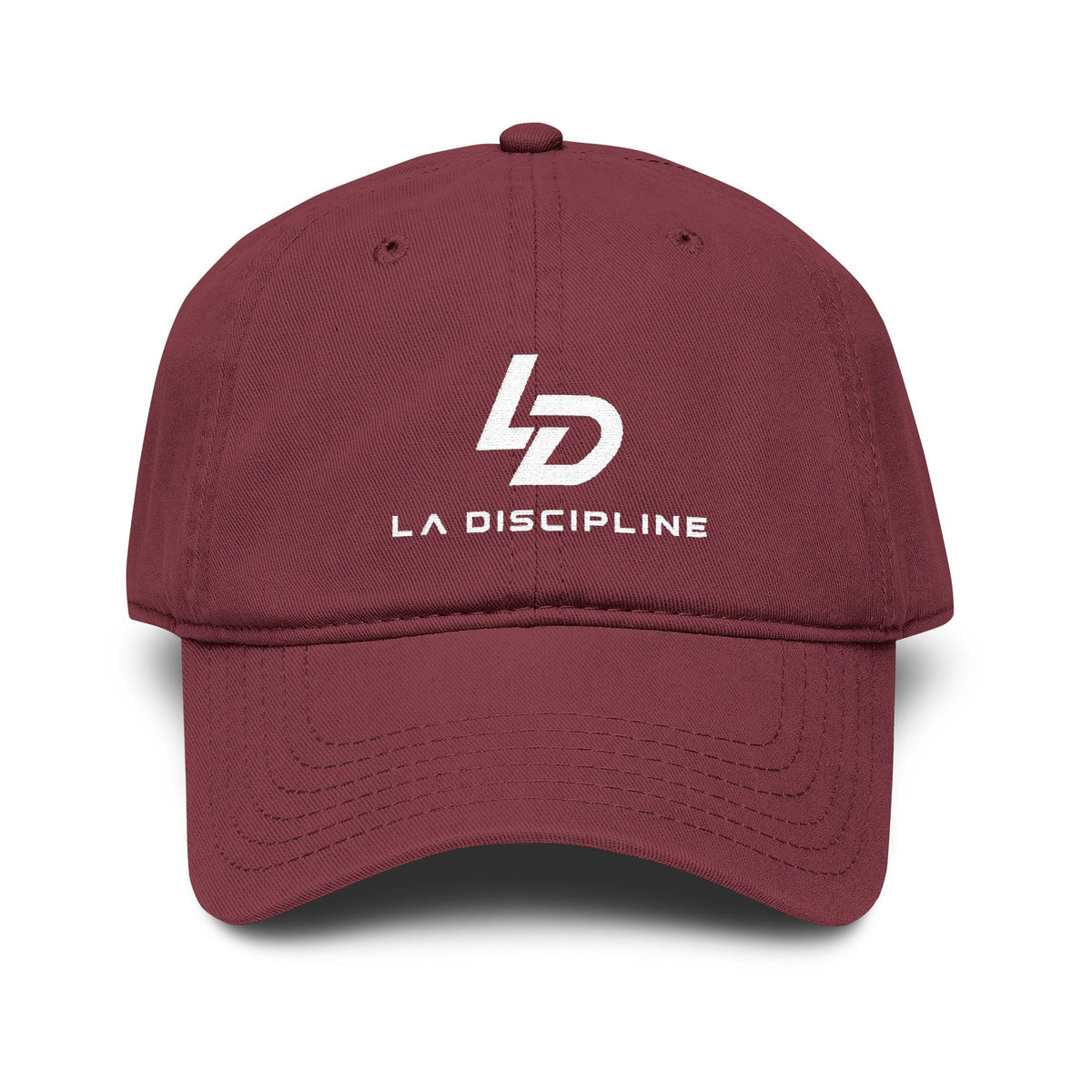 LA Discipline Embroidered Baseball Cap — Washed Cotton Dad Hat Printify