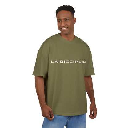 La Discipline Box Tee — Minimalist LD Logo Graphic T-Shirt Printify