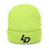 Embroidered LD Ribbed Knit Beanie — Cozy Casual Winter Hat Printify