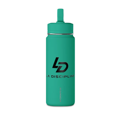LA Discipline 20oz Mini Water Bottle – Sport Straw Insulated Hydration Bottle Printify