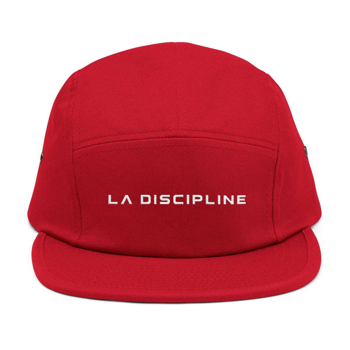 Embroidered 5-Panel Cap — "LA DISCIPLINE" Minimal Logo Printify