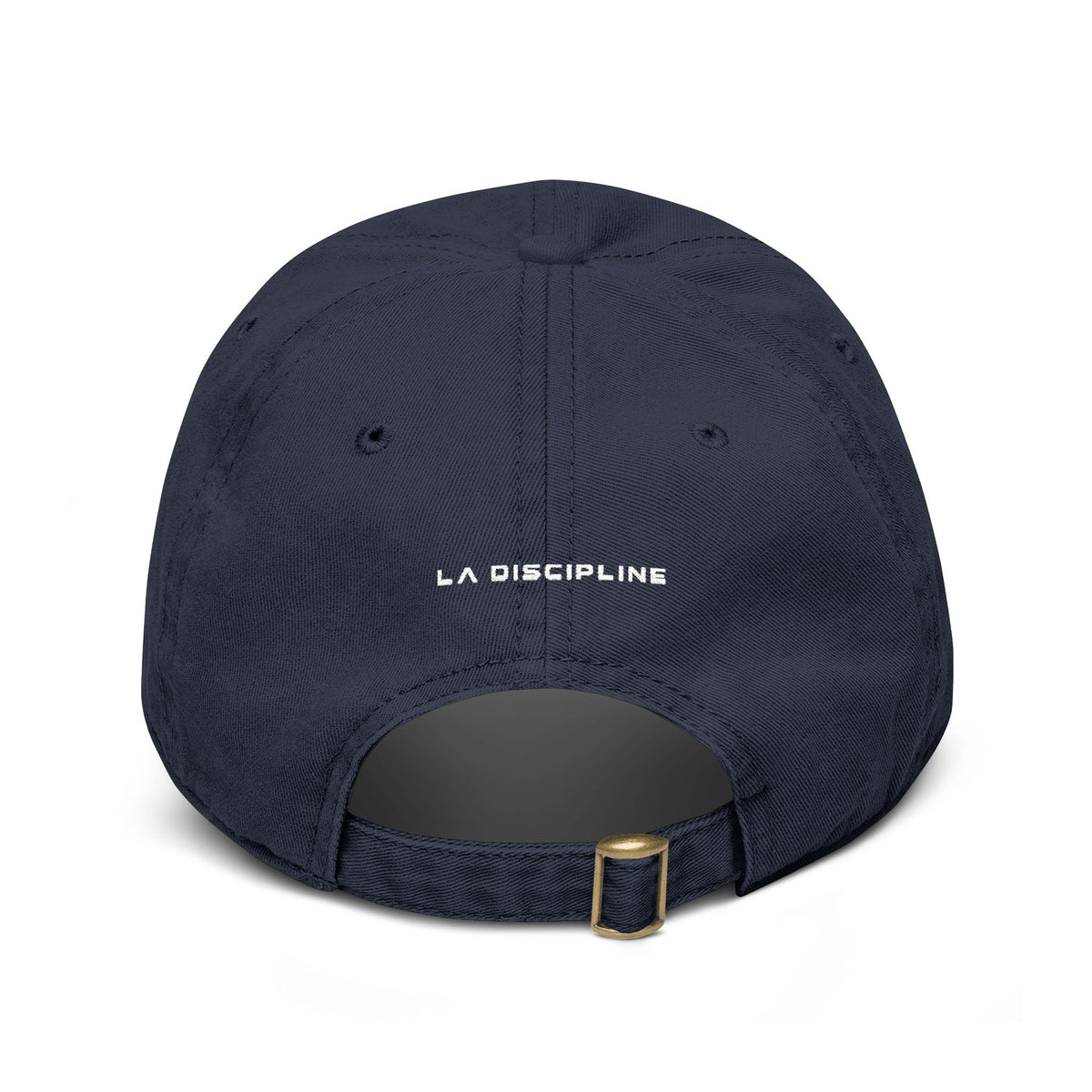La Discipline Washed Baseball Cap – Minimal LD Logo Embroidered Hat Printify