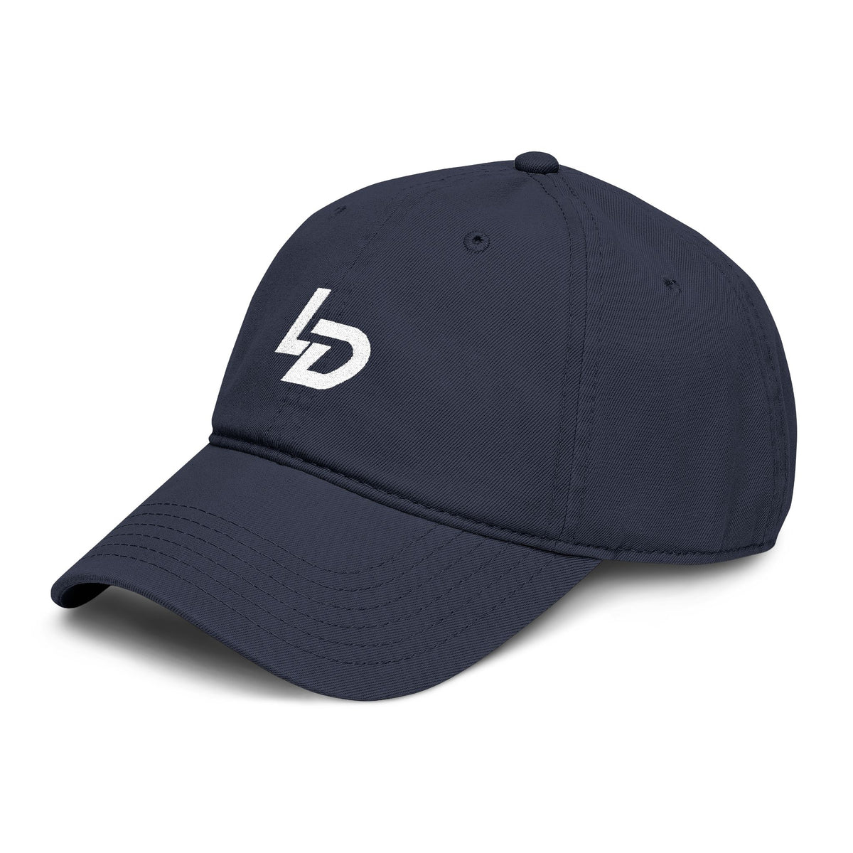 La Discipline Washed Baseball Cap – Minimal LD Logo Embroidered Hat Printify
