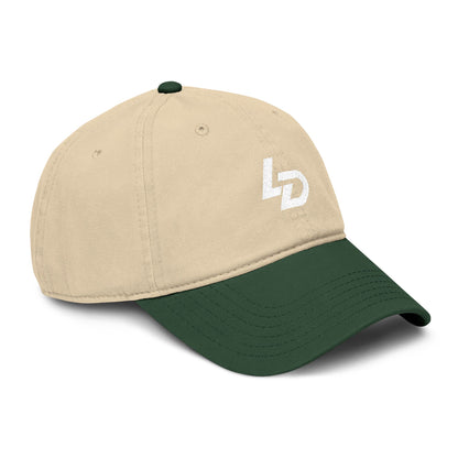 La Discipline Washed Baseball Cap – Minimal LD Logo Embroidered Hat Printify