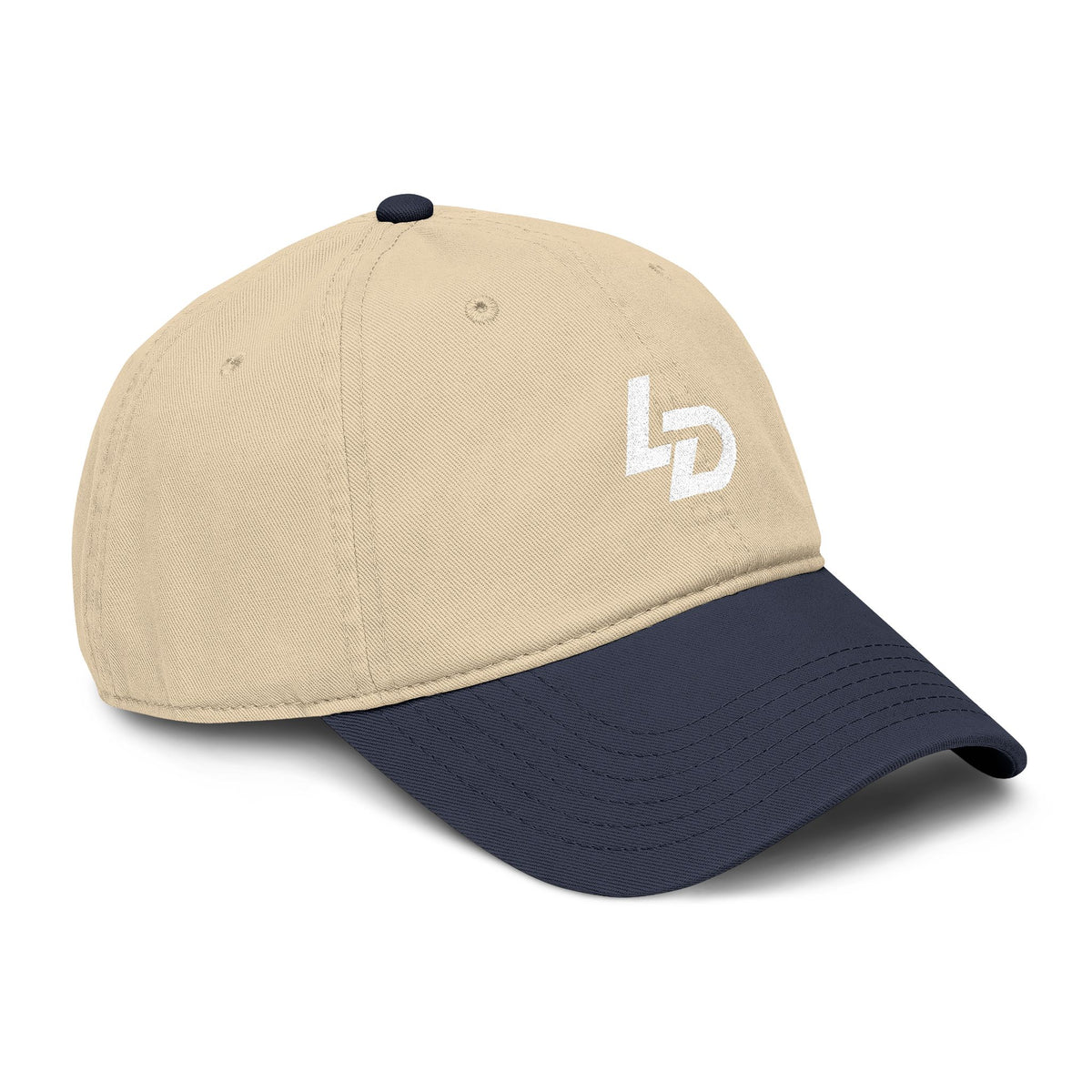 La Discipline Washed Baseball Cap – Minimal LD Logo Embroidered Hat Printify