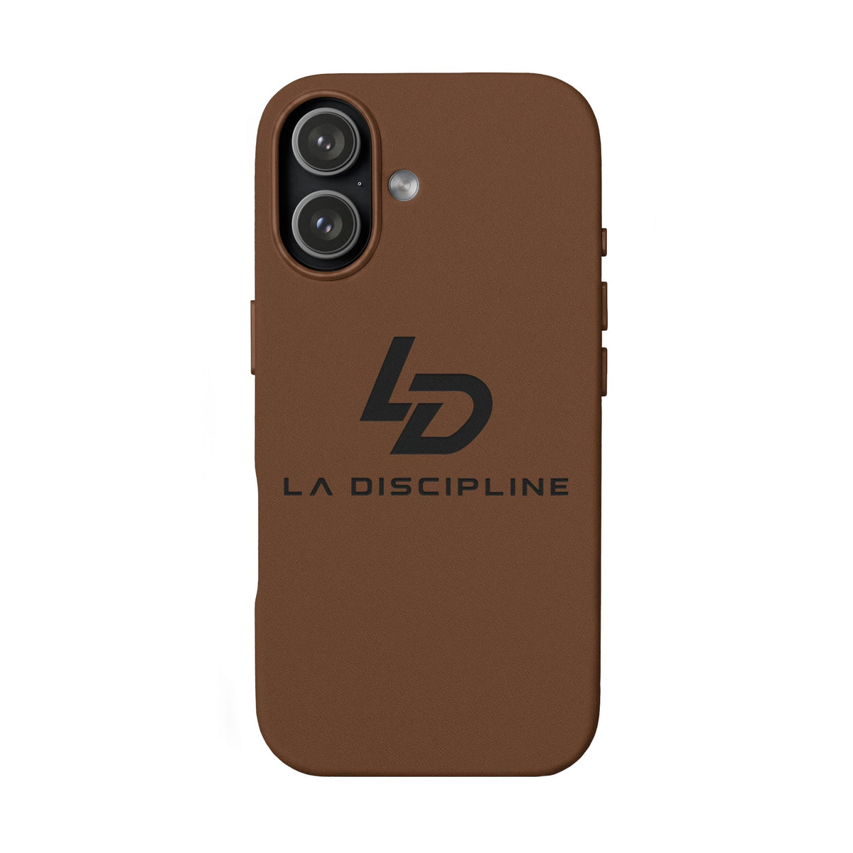 Engraved PU Leather Phone Case — Custom Logo Engraving, Sleek Protective Cover Printify