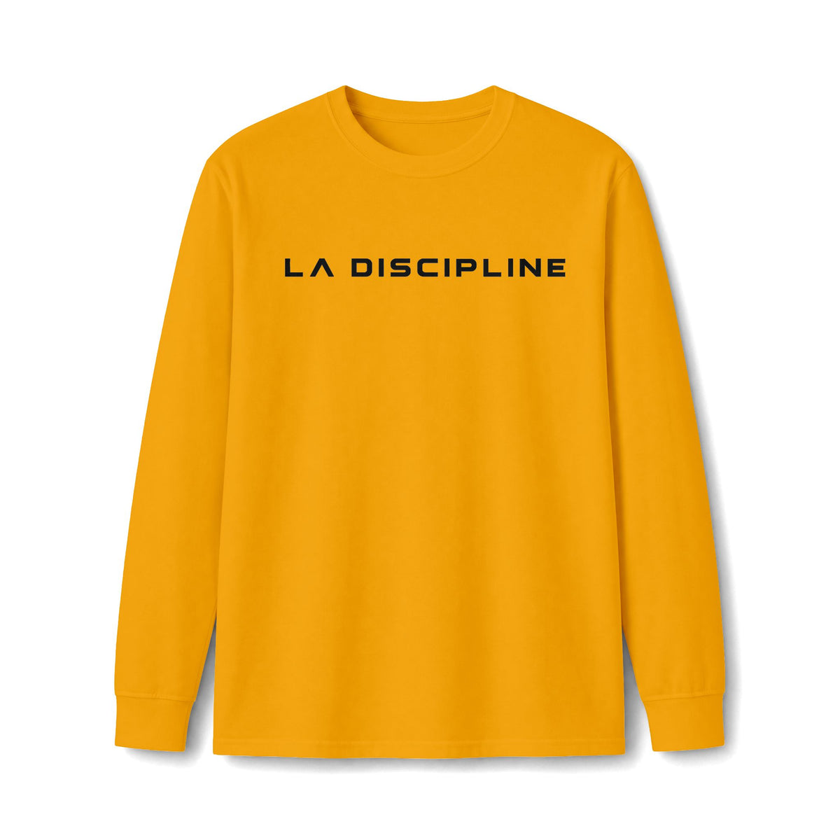 La Discipline Long Sleeve Tee — Minimal Logo Athletic Shirt Printify