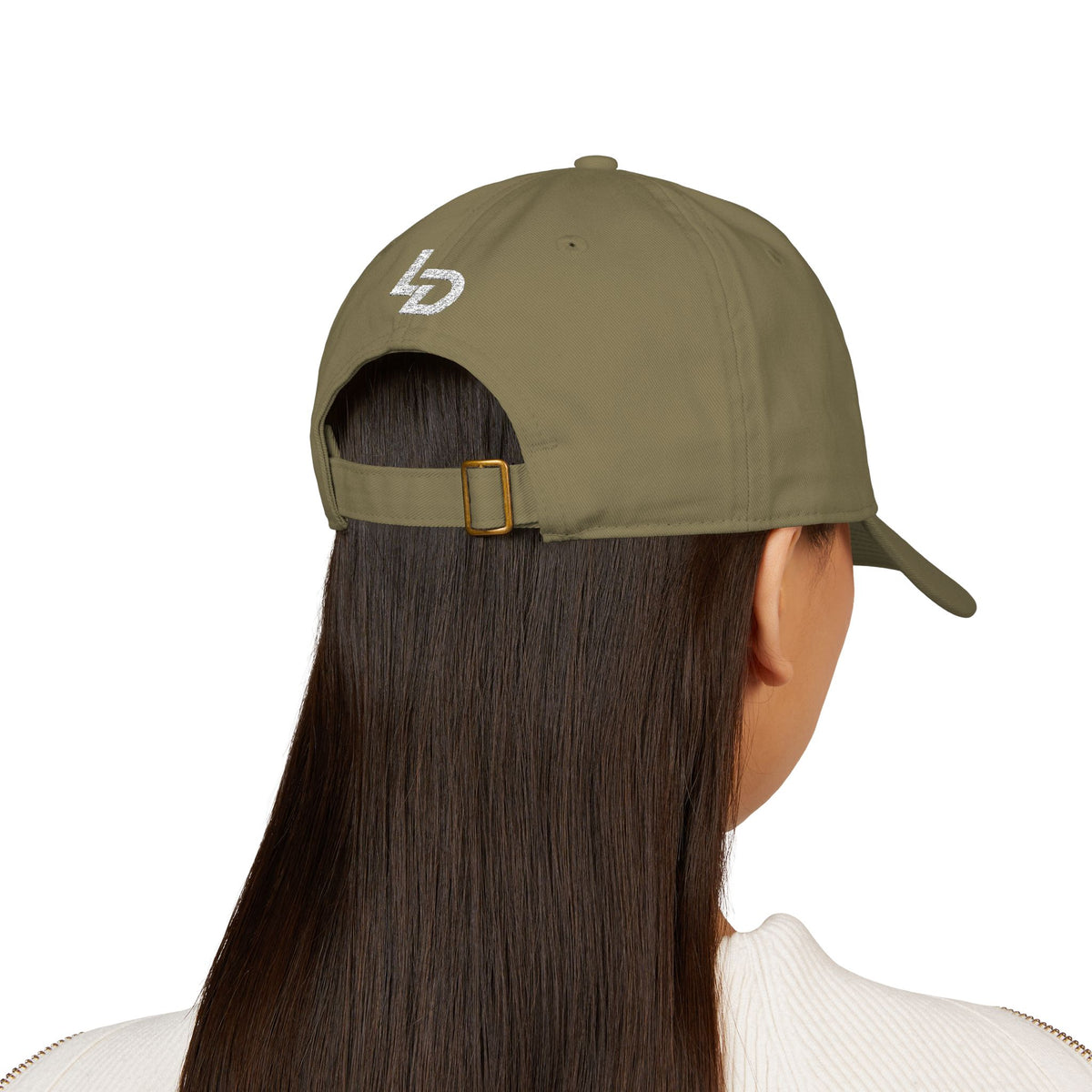 LA Dreamer Embroidered Baseball Cap – Organic Cotton, Minimal Logo Printify