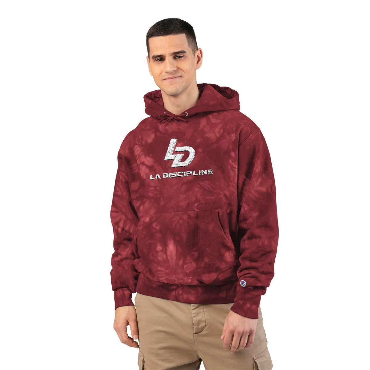 Unisex Champion Tie-Dye Hoodie (Embroidery) Printify