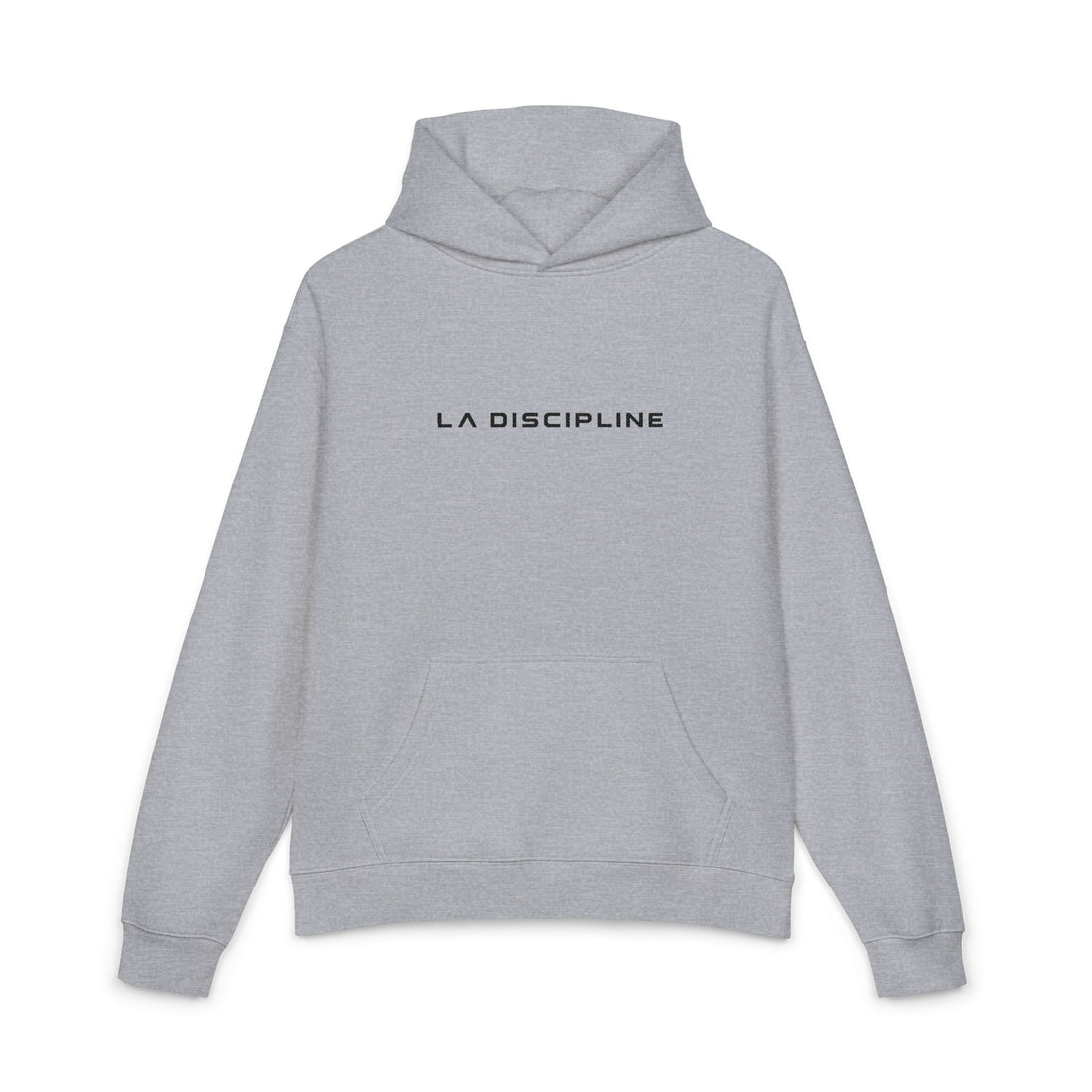 La Discipline Hoodie — Minimalist French Text Relaxed Pullover Printify