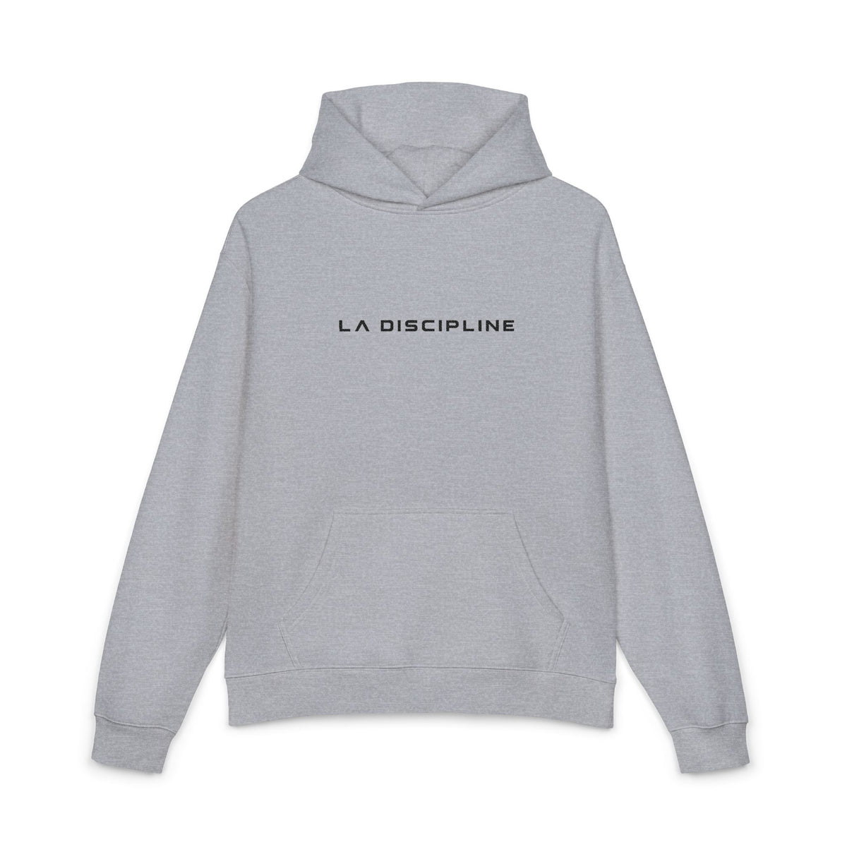 La Discipline Hoodie — Minimalist French Text Relaxed Pullover Printify