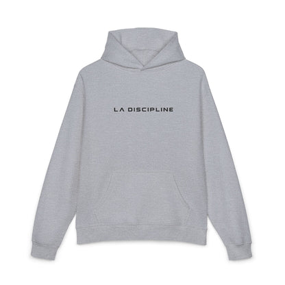 La Discipline Hoodie — Minimalist French Text Relaxed Pullover Printify