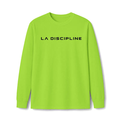 La Discipline Long Sleeve Tee — Minimal Logo Athletic Shirt Printify