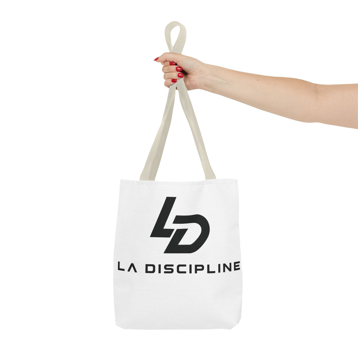 La Discipline Logo Tote Bag – Minimalist Gym &amp; Everyday Carry Printify