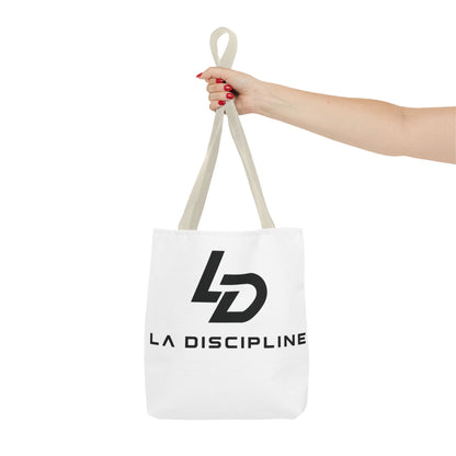 La Discipline Logo Tote Bag – Minimalist Gym &amp; Everyday Carry Printify