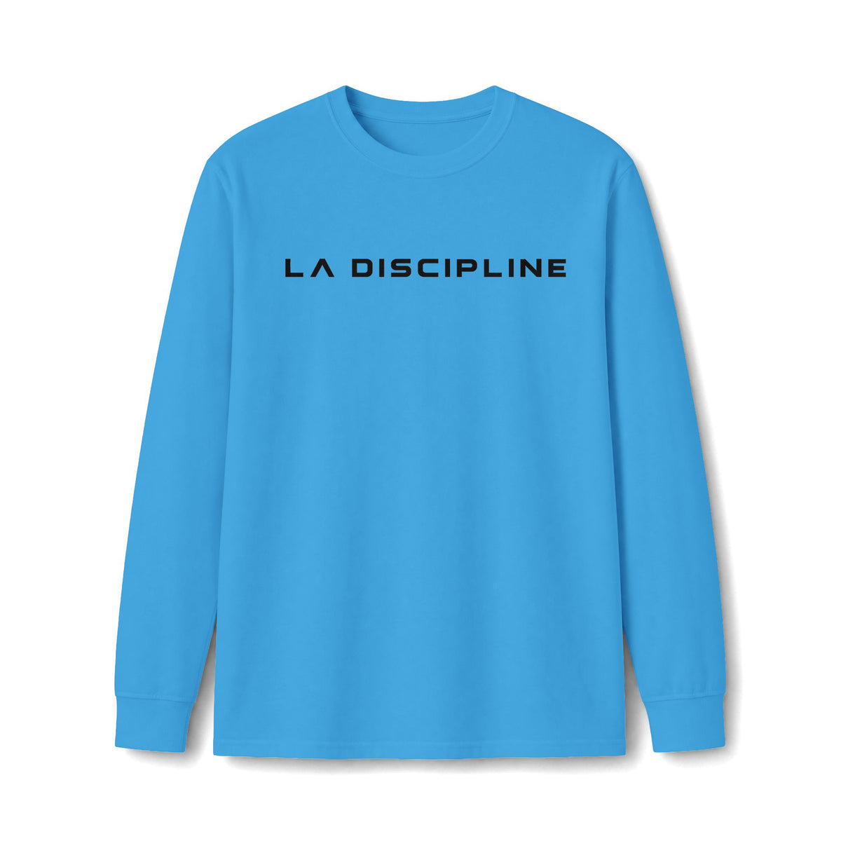 La Discipline Long Sleeve Tee — Minimal Logo Athletic Shirt Printify