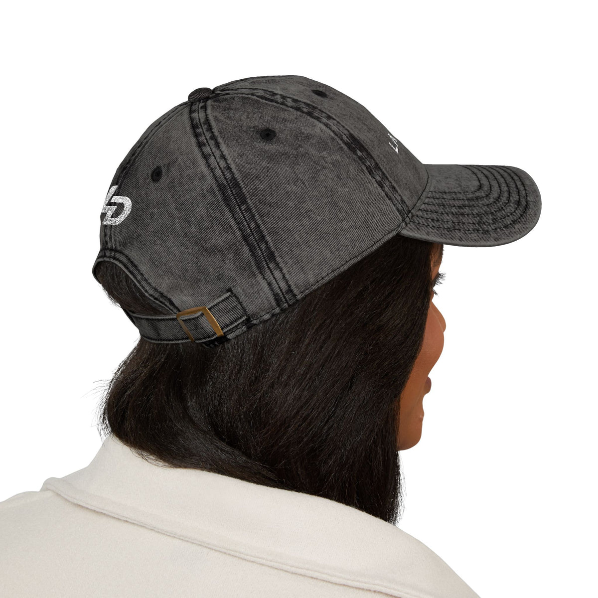 La Discipline Vintage Embroidered Cap — Washed Red Baseball Hat Printify