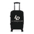 La Discipline Logo Carry-On Suitcase – Black Hard-Shell Travel Luggage Printify