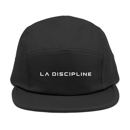 Embroidered 5-Panel Cap — "LA DISCIPLINE" Minimal Logo Printify